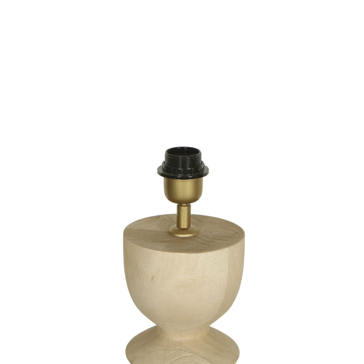 Lampe de table Elaine Bois de manguier naturel Base ronde PTMD