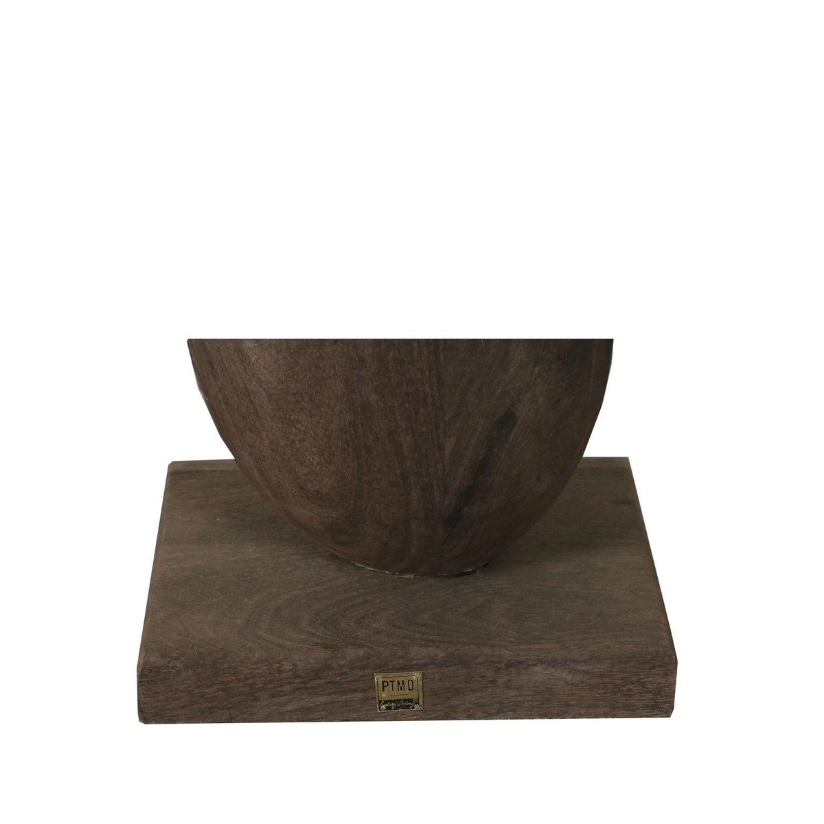 Statue ronde Kodey Brown en bois de manguier PTMD