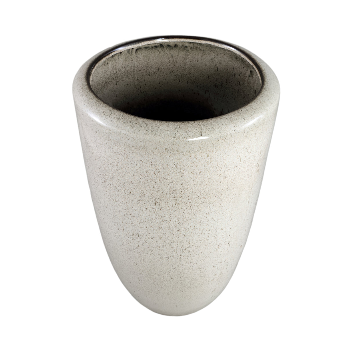 Kyleigh Pot rond en céramique beige Lisse H 35x58 cm PTMD