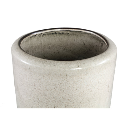Kyleigh Pot rond en céramique beige Lisse H 35x58 cm PTMD