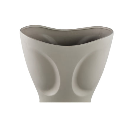 Vase ovale en céramique grise Dayna Large PTMD