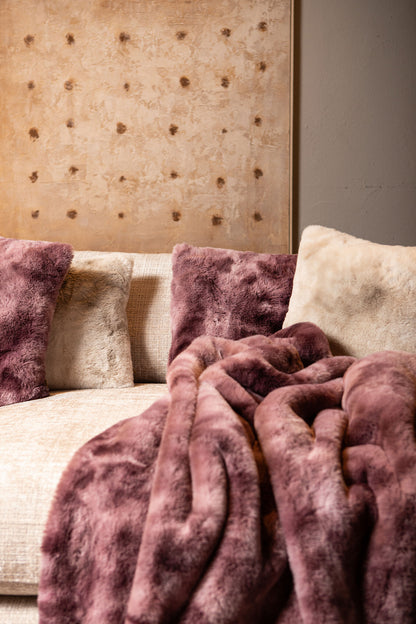 Coussin Linde Velours Bordeaux 60x40cm PTMD