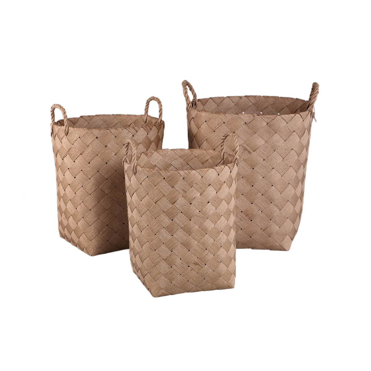 Poignée de panier ronde tressée en papier Clarke Natural SV3 PTMD