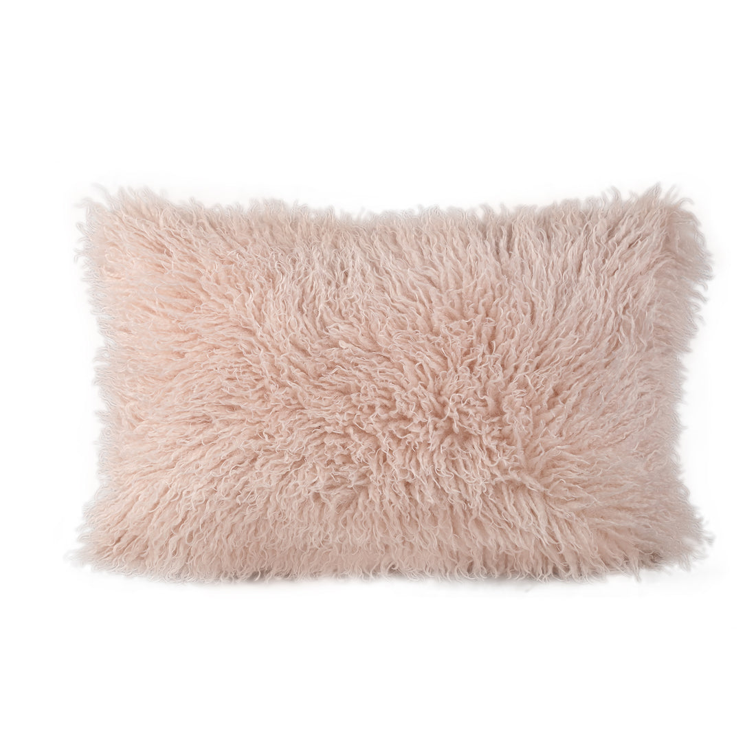Coussin rectangulaire Rexx beige en fausse fourrure de mouton PTMD