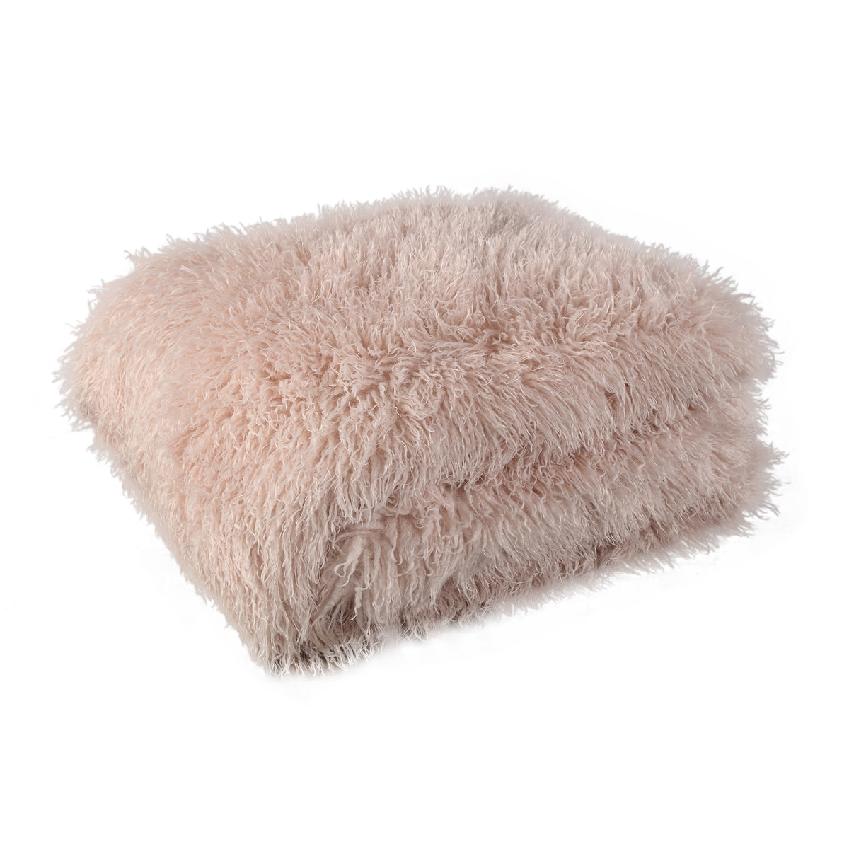 Plaid Rexx Beige Fausse Fourrure de Mouton Large PTMD