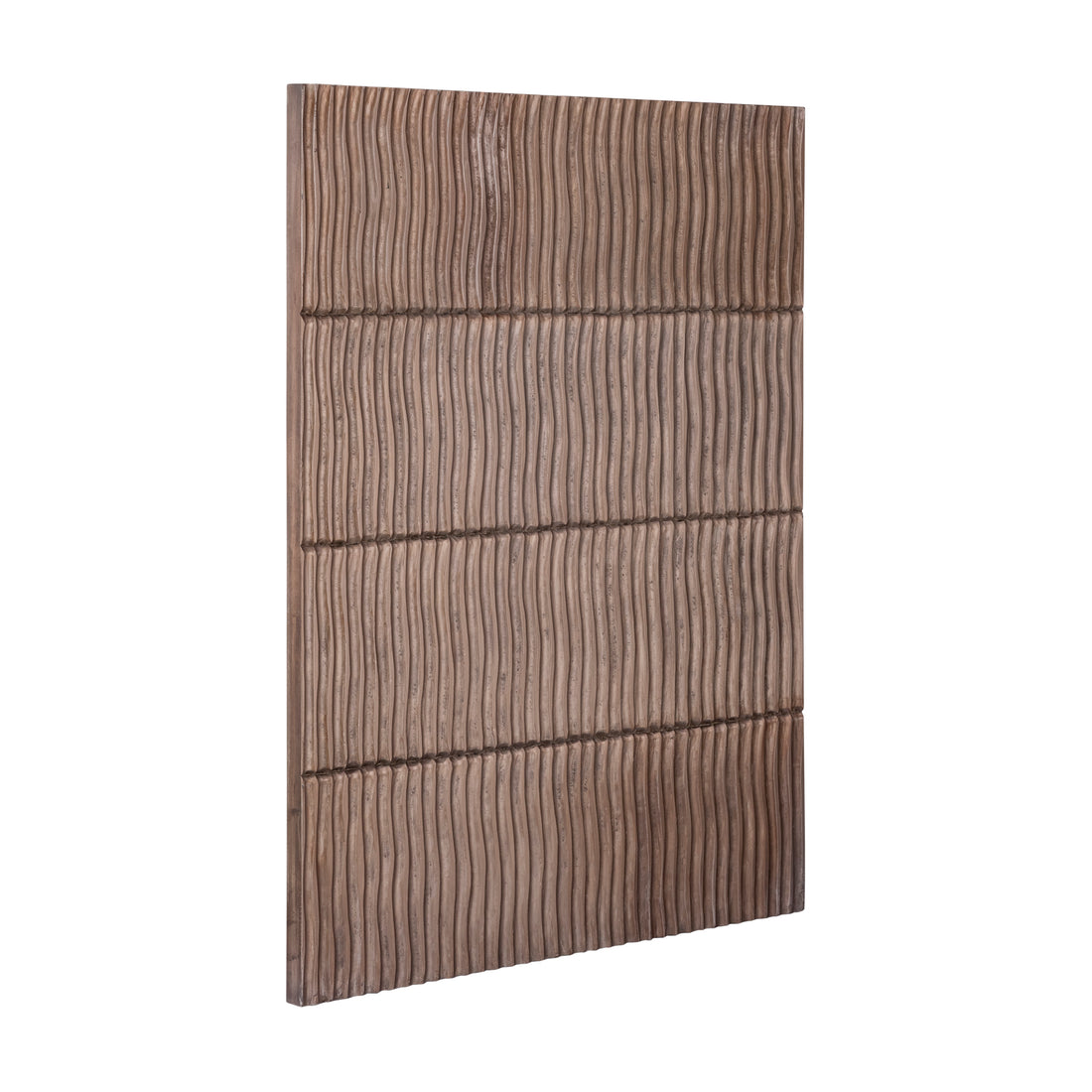 Panneau mural Seline Bronze MDF à rayures ondulées superposées S PTMD