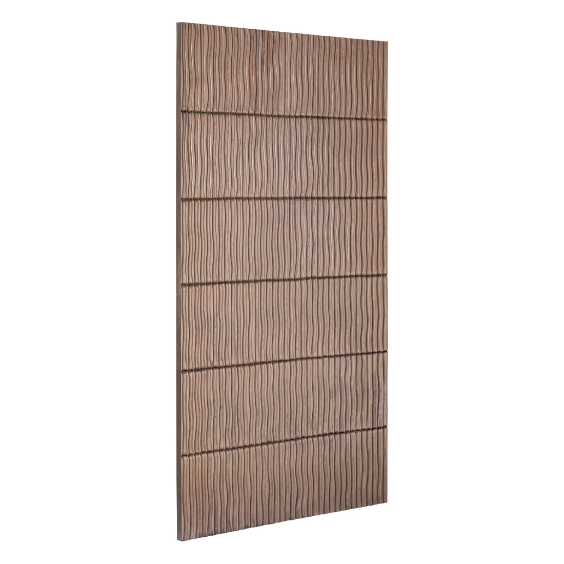 Panneau mural Seline Bronze MDF à rayures ondulées superposées L PTMD