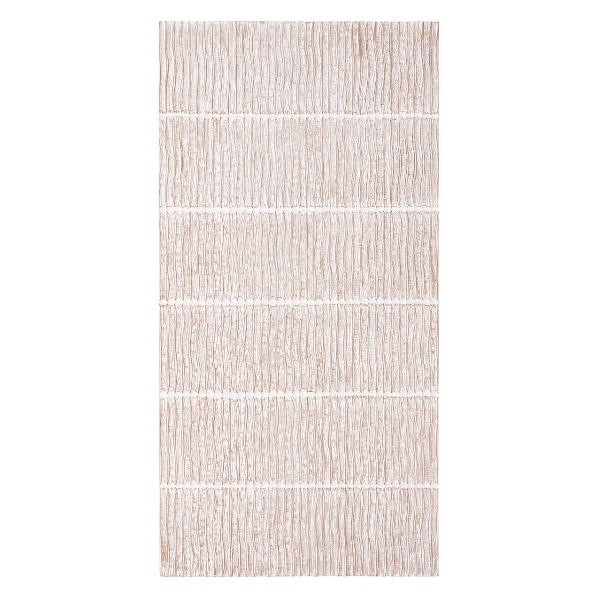 Panneau mural Seline Blanc MDF Ondulé Grand PTMD
