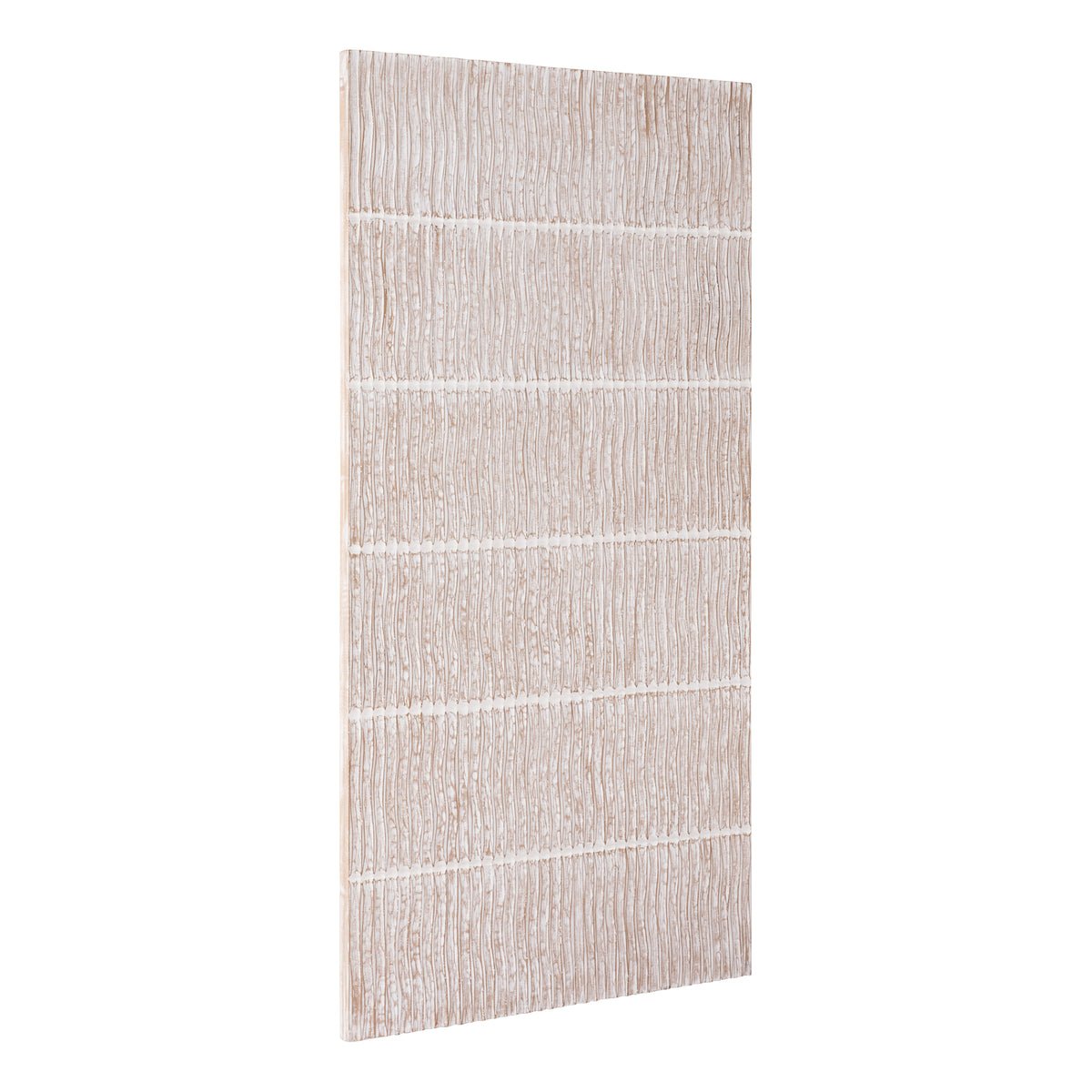 Panneau mural Seline Blanc MDF Ondulé Grand PTMD
