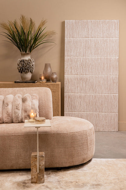 Panneau mural Seline Blanc MDF Ondulé Grand PTMD