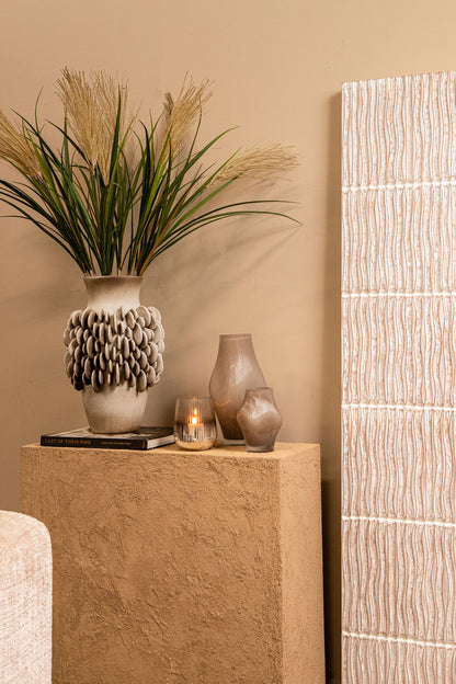 Panneau mural Seline Blanc MDF Ondulé Grand PTMD