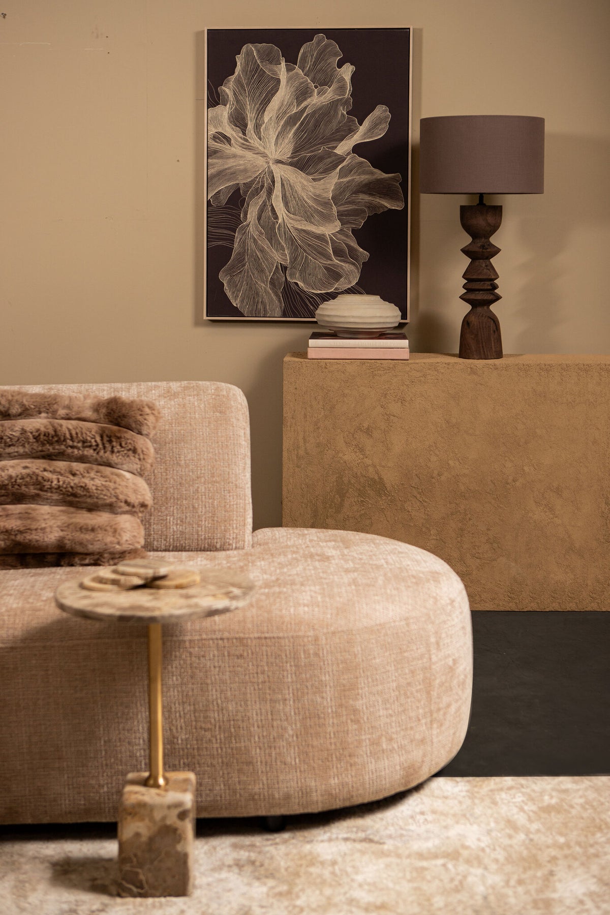 Kody Beige Stone Wash pot côtelé en alu coulé S PTMD