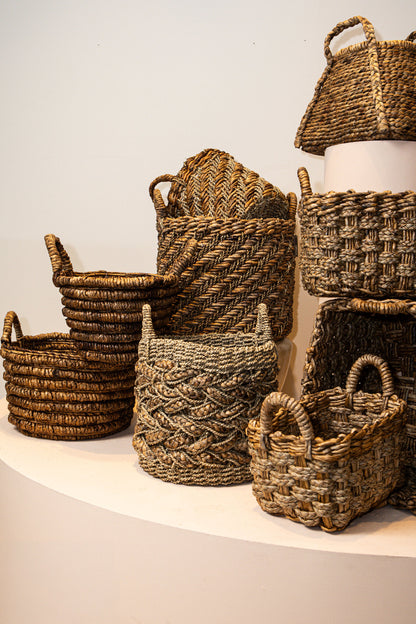 Panier Randye en jonc de mer naturel Taps PTMD