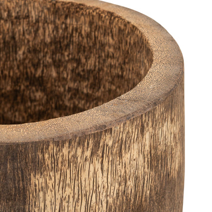 Pots en bois de palmier Jamez – Ensemble luxueux de 5 PTMD