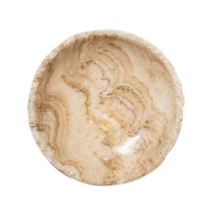 Draya Onyx Blanc Bol Rond Organique Grand PTMD