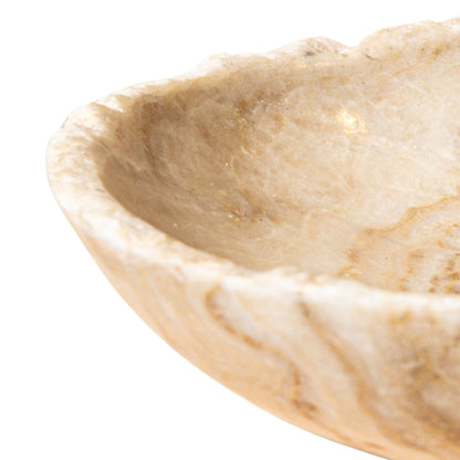 Draya Onyx Blanc Bol Rond Organique Grand PTMD