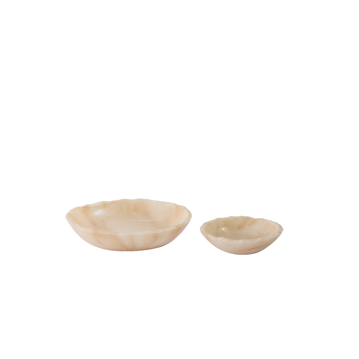 Draya Onyx Blanc Bol Rond Organique Grand PTMD