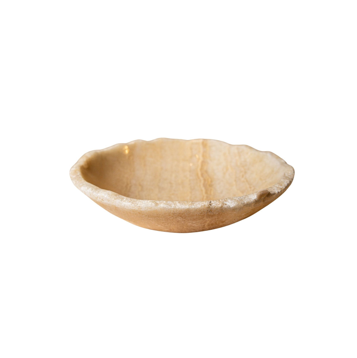 Draya Onyx Blanc Bol Rond Organique Petit PTMD