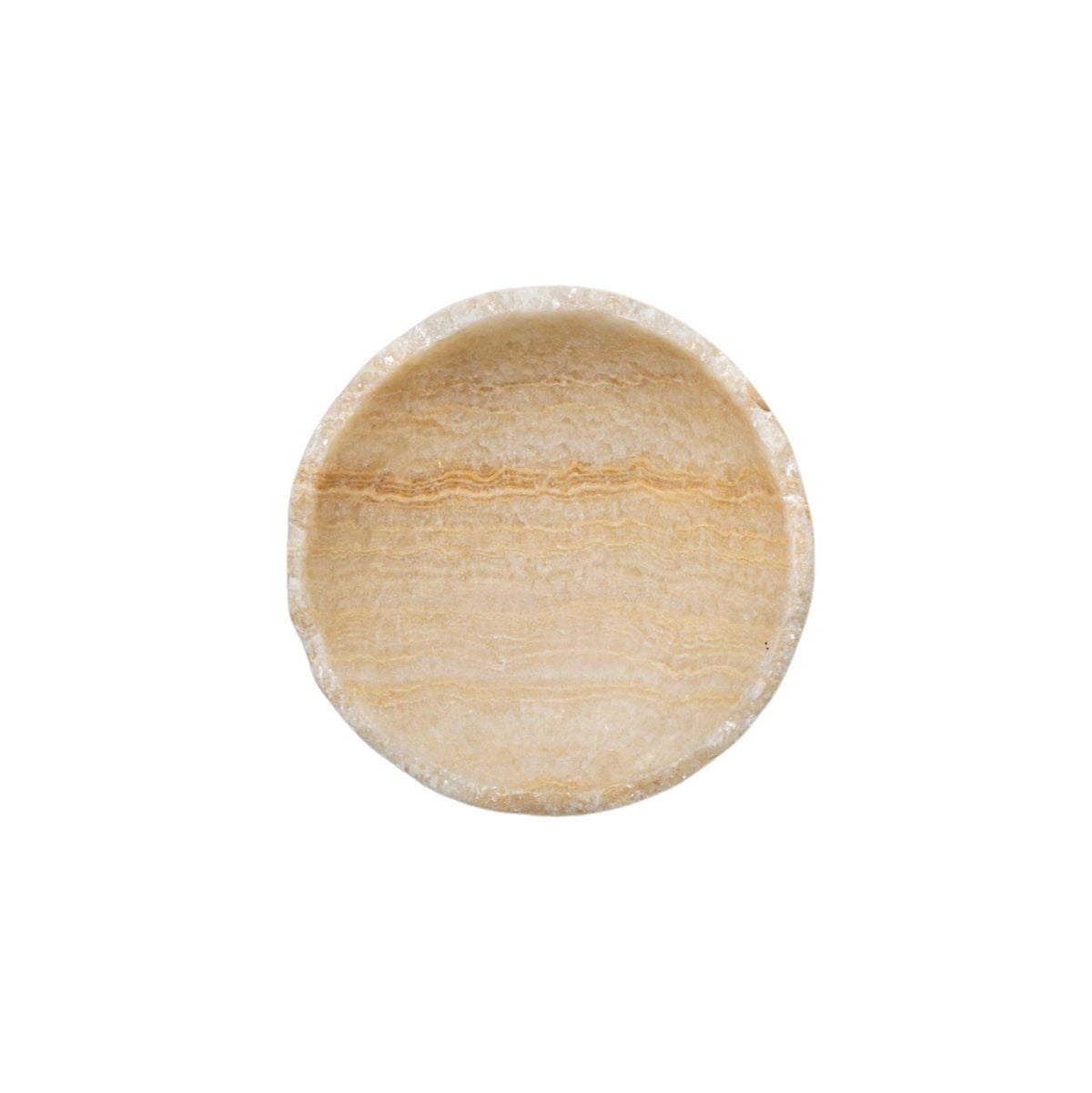Draya Onyx Blanc Bol Rond Organique Petit PTMD