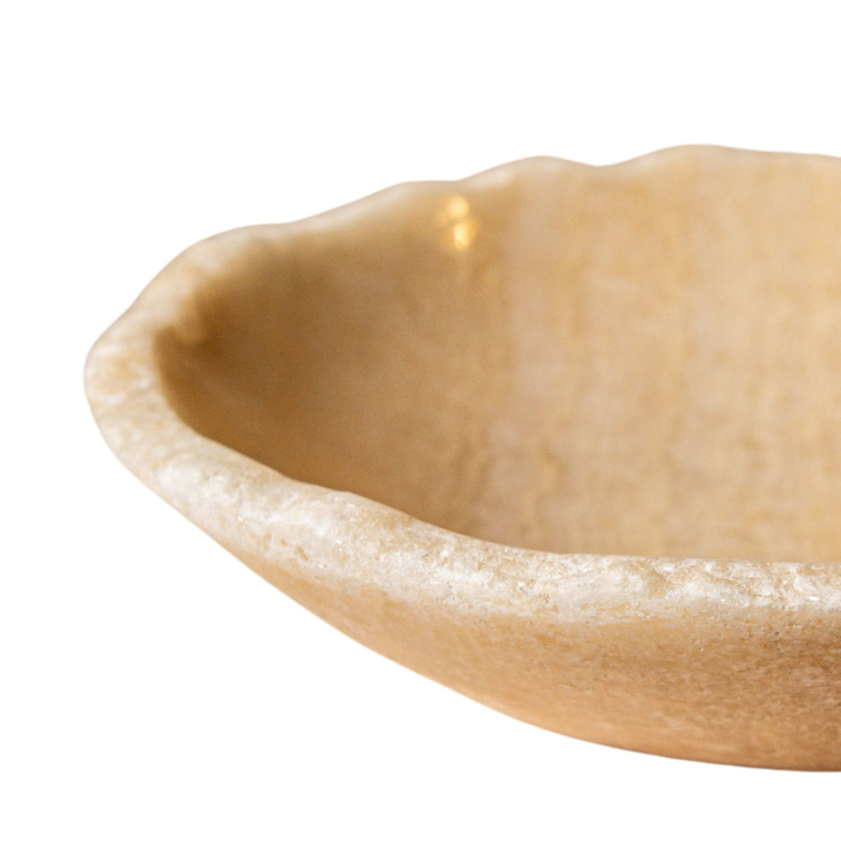 Draya Onyx Blanc Bol Rond Organique Petit PTMD