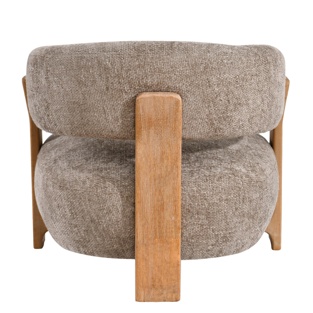 Fauteuil Mire taupe Legacy 3, vison, bois d&