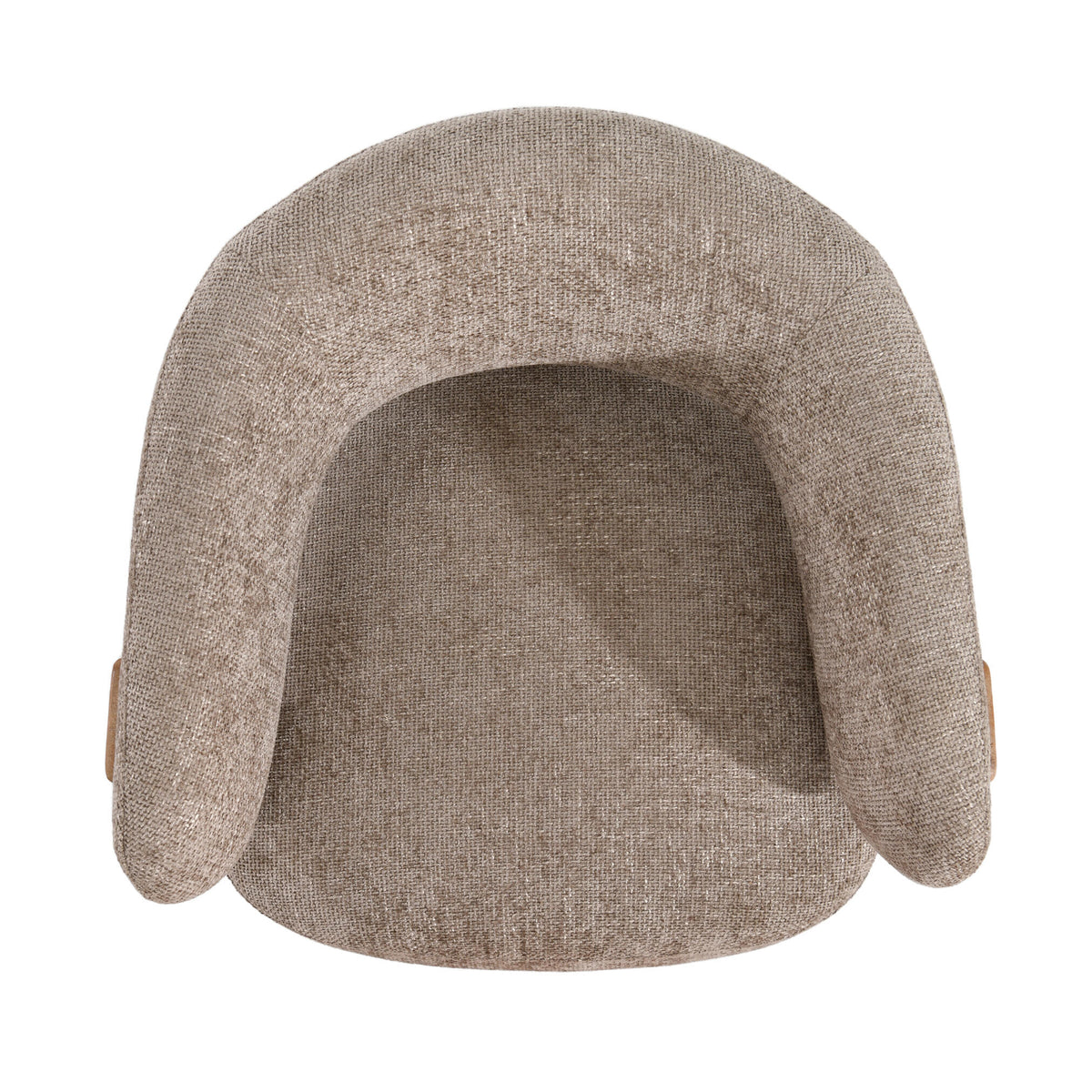 Fauteuil Mire taupe Legacy 3, vison, bois d&