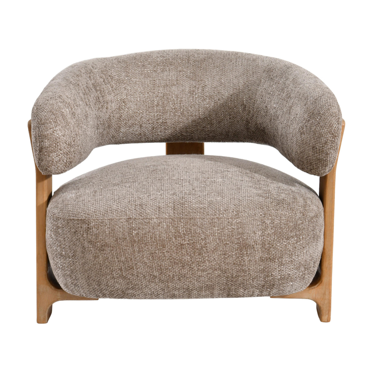 Fauteuil Mire taupe Legacy 3, vison, bois d&