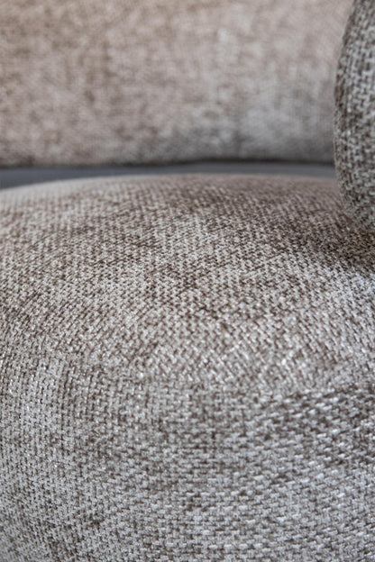 Fauteuil Mire taupe Legacy 3, vison, bois d&