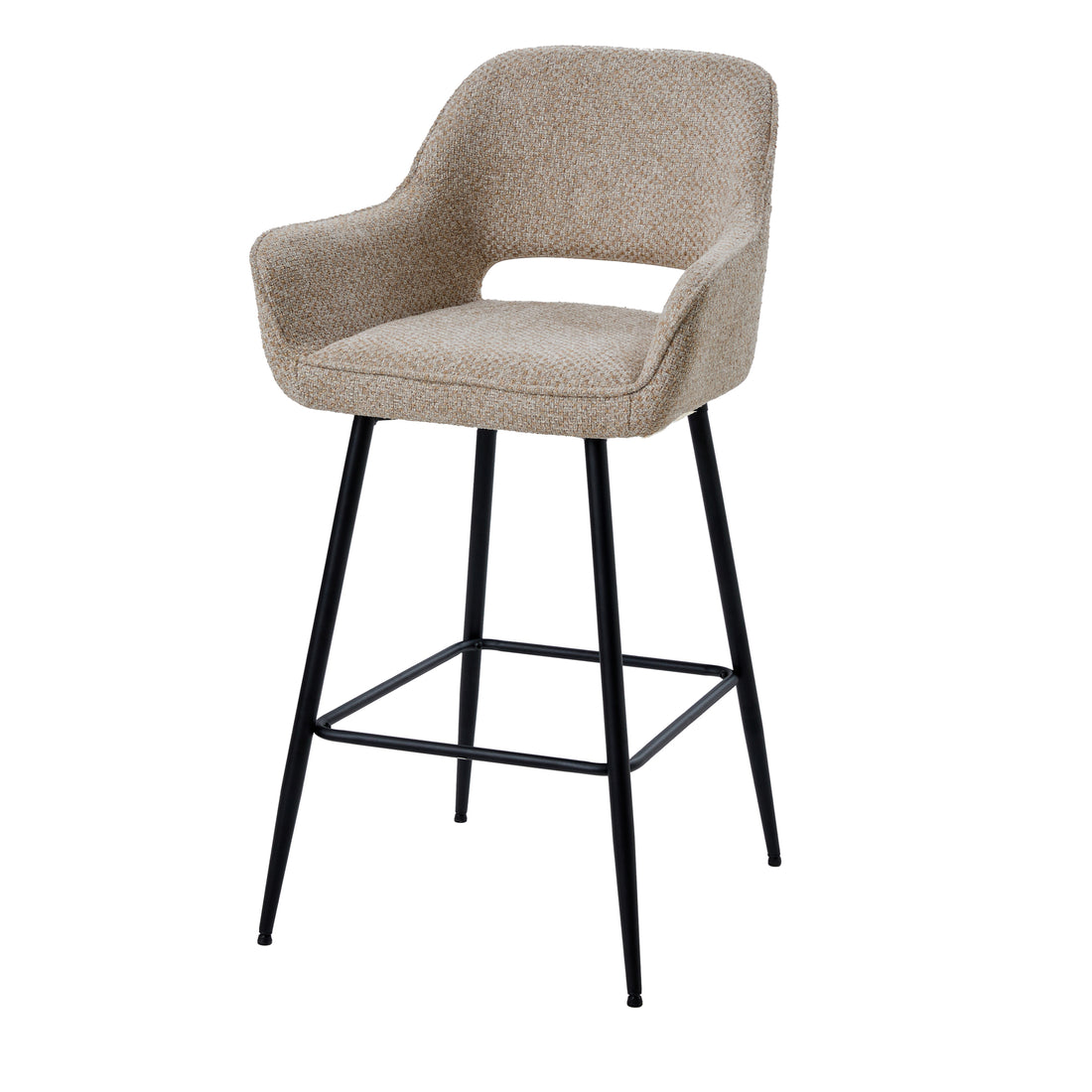 Lot de 2 tabourets de bar Fal Low Opulence taupe PTMD