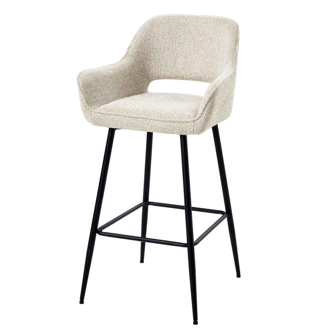 Lot de 2 chaises de bar Fallon Opulence 05 beige PTMD