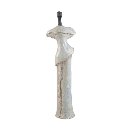 Roxey Beige Céramique Haut Ornement Forme Femme PTMD S