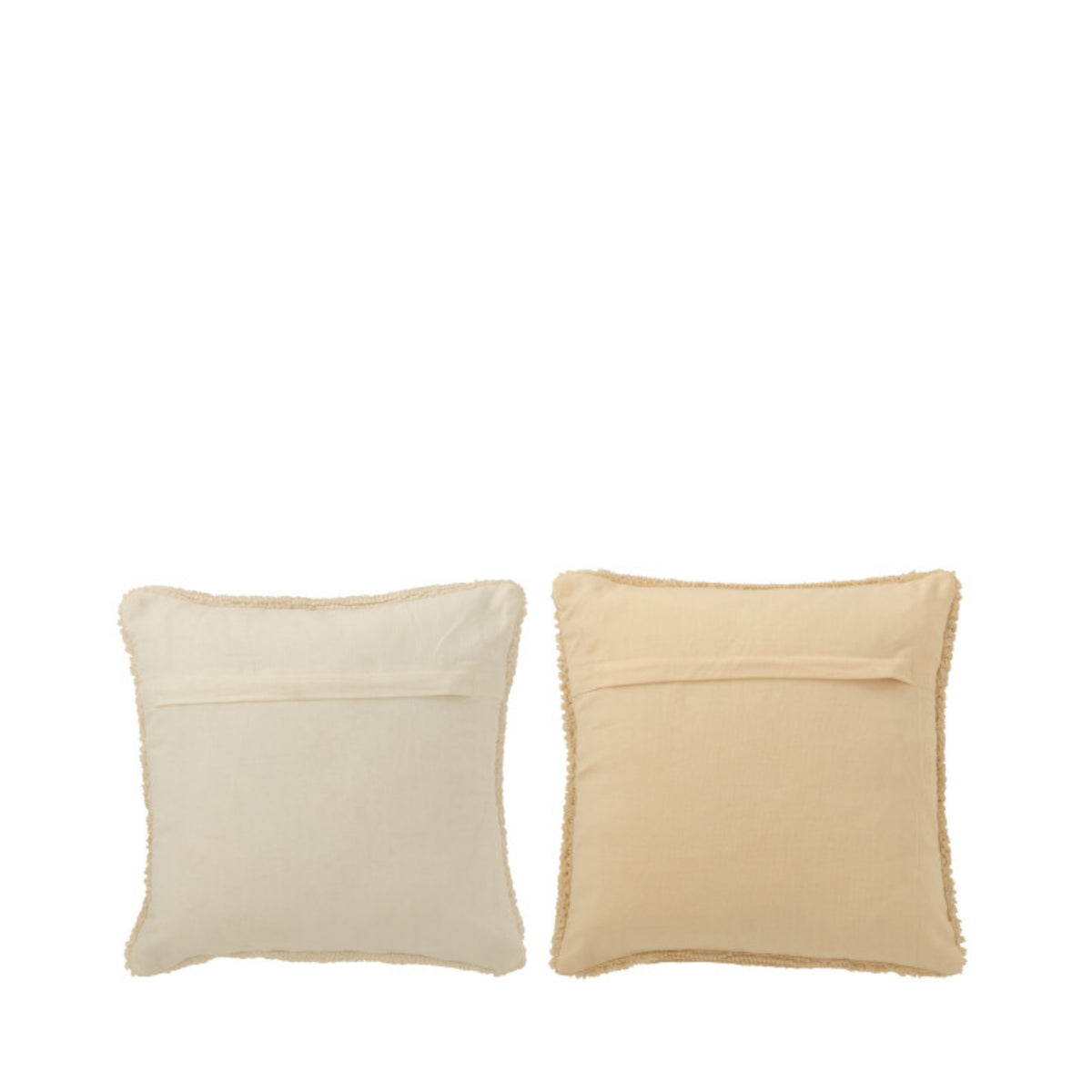 Pack de Noël Plaid &amp; Coussins de Noël HoHoHo Beige/Blanc J-Line
