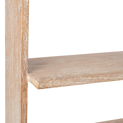 Bibliothèque en bois de manguier blanc cassé J-Line