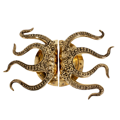 Ensemble unique de boutons de porte en laiton Octopus de 2 Pole to Pole
