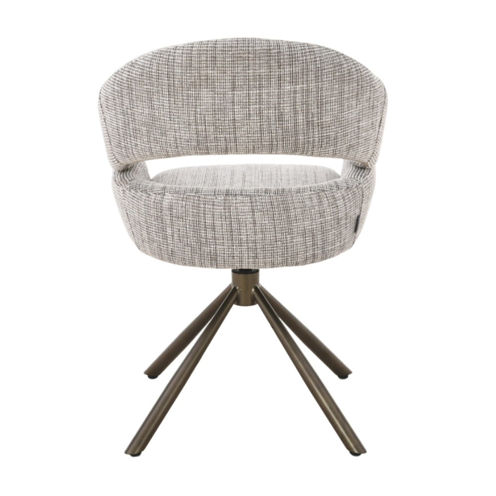 MUST Living Chaise de salle à manger pivotante Clooney Beige