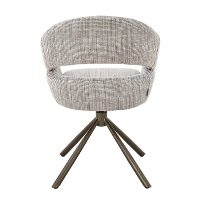 MUST Living Chaise de salle à manger pivotante Clooney Beige
