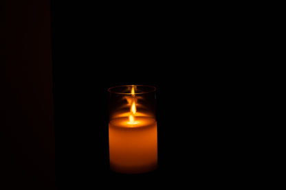 Lampe LED Verre Scintillant Doré Petite