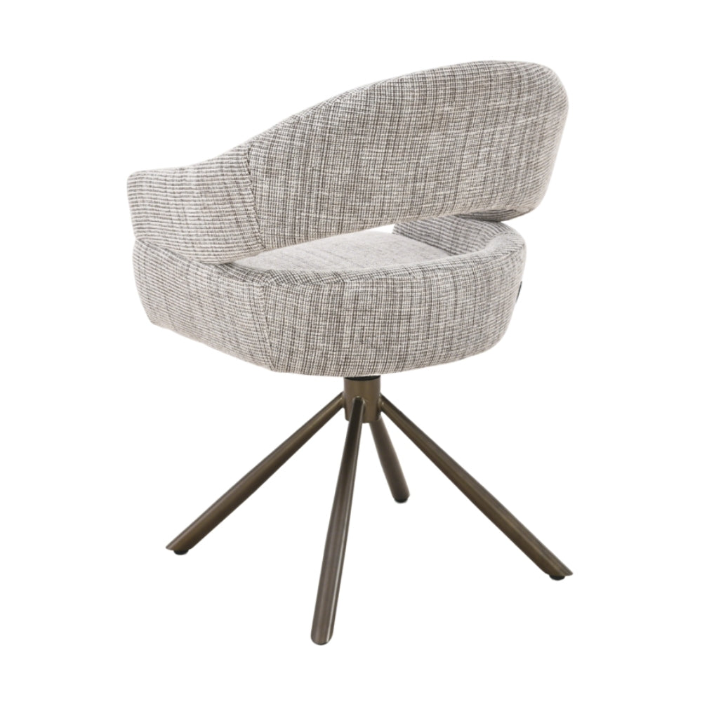 MUST Living Chaise de salle à manger pivotante Clooney Beige
