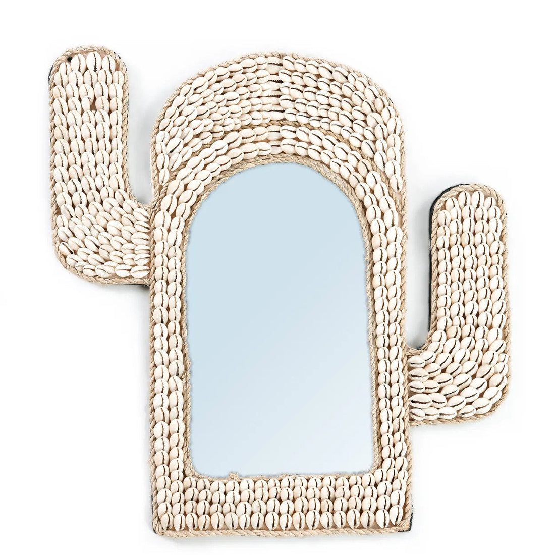 Le miroir Cactus Shell - Blanc 40x38cm