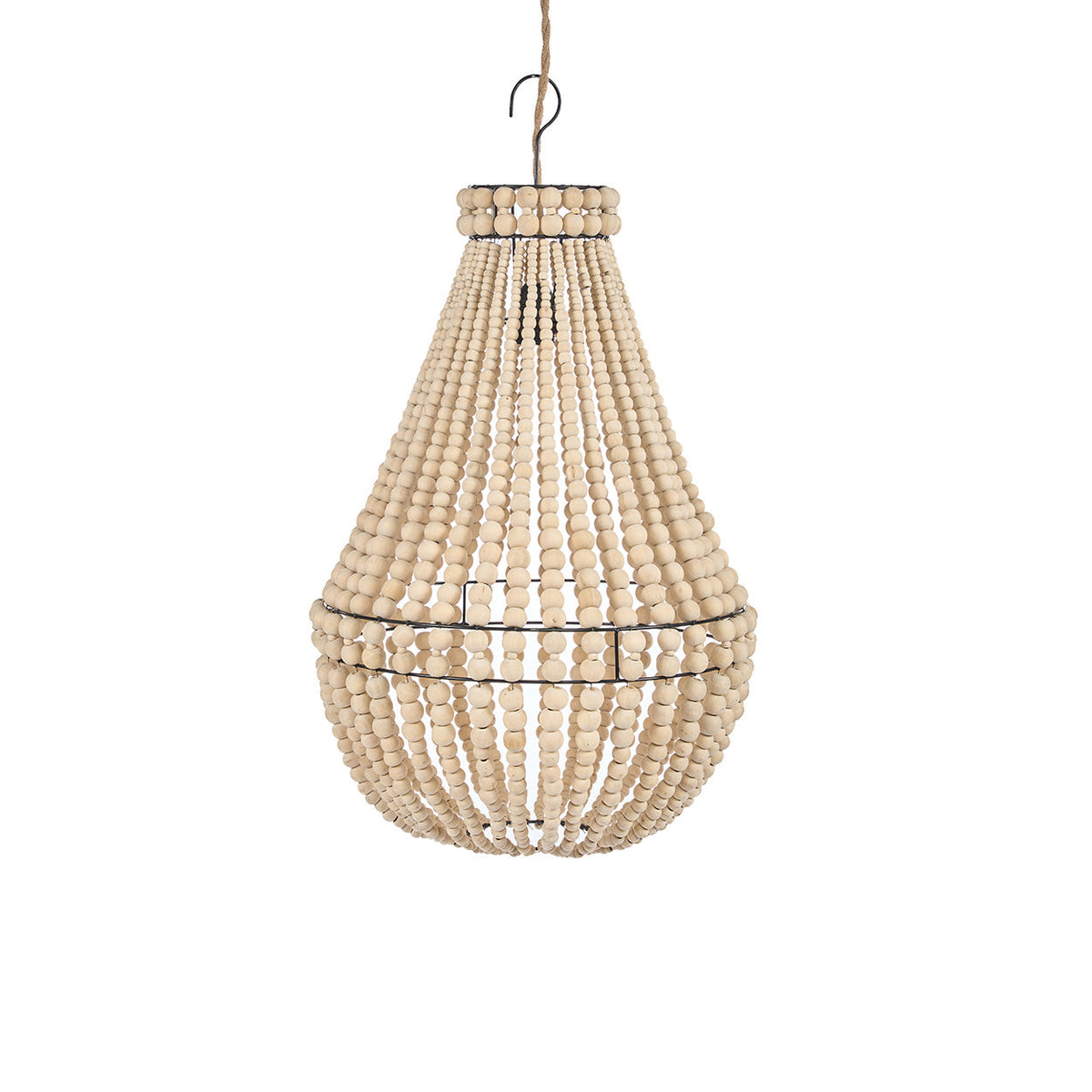 Lustre Teardrop Naturel Moyen Bazar Bizarre