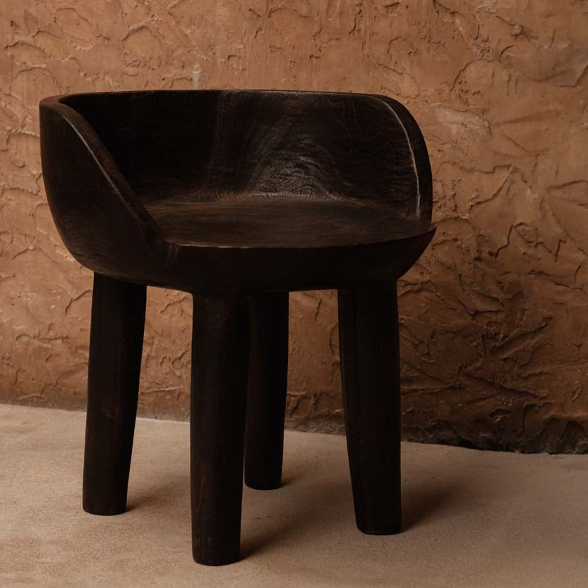 La Chaise Basse Sit Happens - Noyer Foncé Bazar Bizar
