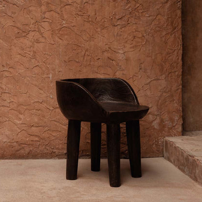 La Chaise Basse Sit Happens - Noyer Foncé Bazar Bizar