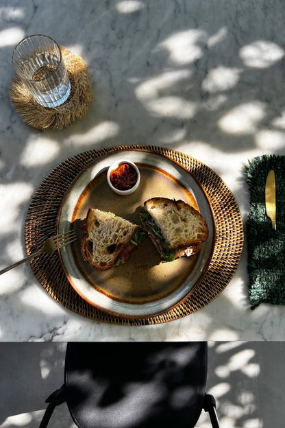 Le set de table ovale Colonial marron naturel Bazar Bizar