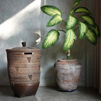 Le panier à linge Colonial Naturel Brun XL Bazar Bizar