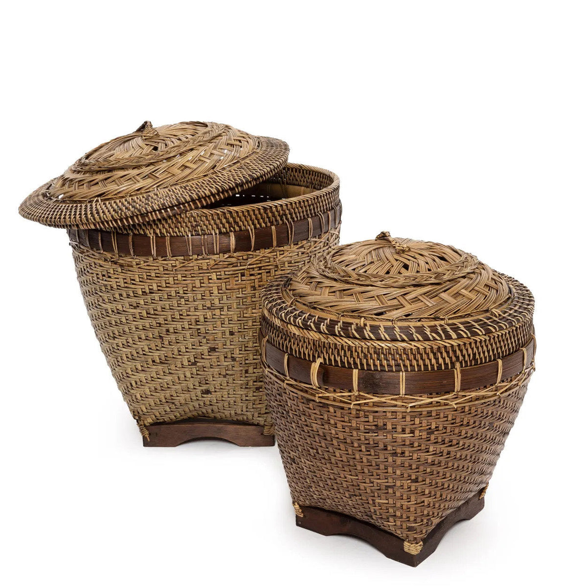 Le panier de rangement Colonial Marron Moyen Bazar Bizar