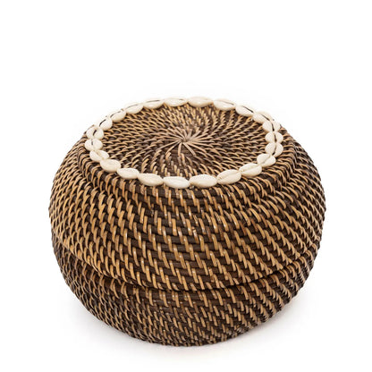 Le panier Colonial Peek-a-Boo Naturel Petit Marron Bazar Bizarre