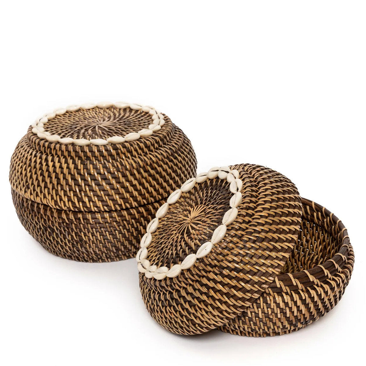 Le panier Colonial Peek-a-Boo Naturel Petit Marron Bazar Bizarre