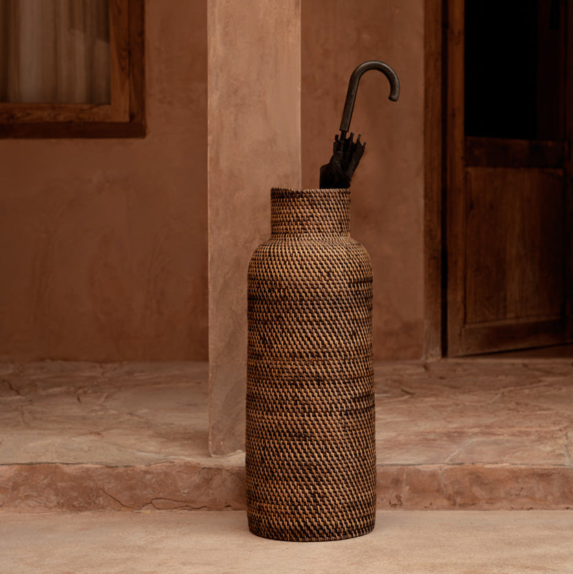 Le Parasol Colonial Panier Marron Naturel Bazar Bizarre