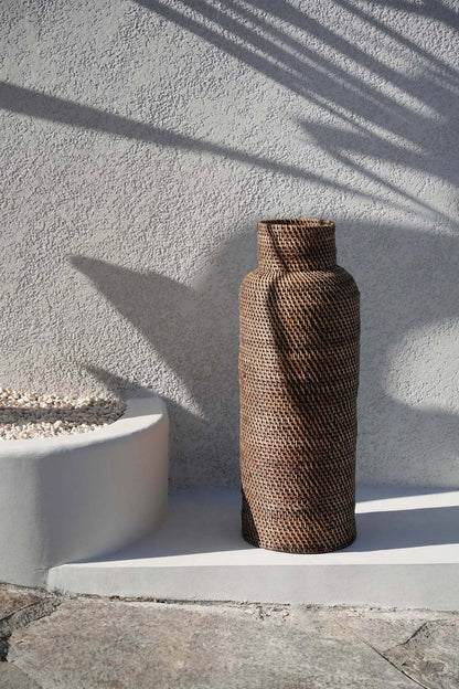 Le Parasol Colonial Panier Marron Naturel Bazar Bizarre