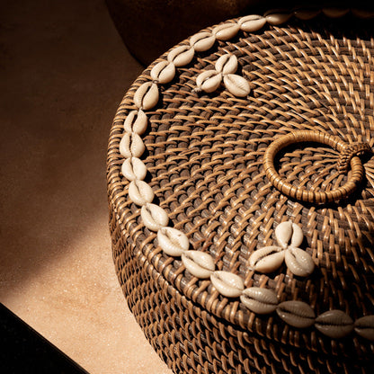 Le Panier à Compartiments en Rotin Marron Naturel Bazar Bizar